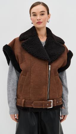 Aviator Shearling Vest