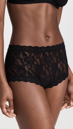 Signature Lace High Rise Boy Shorts