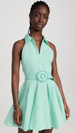 Short Dress With Buckle Belt