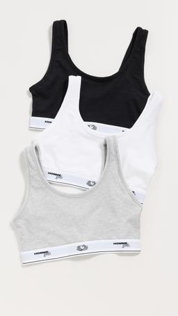 Homme Girls X Fruit of the Loom Classic Sports Bra 3-Pack