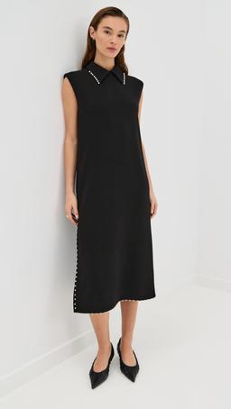 Sleevless Dress with Studs