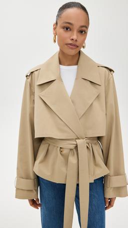 The Liz Cropped Trench Coat