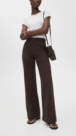 The Side Zip Wide Leg Pants