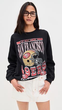 49ers Helmet Crew Fleece