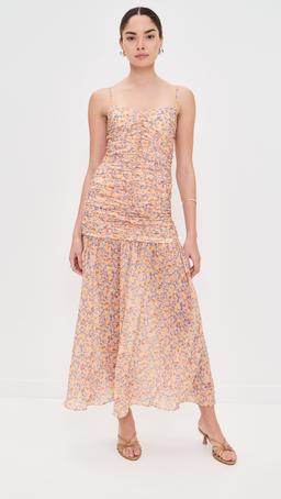 Pamela Dress Yellow Garden