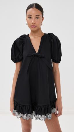 Kimberly Black Cotton Dress