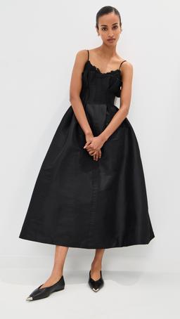 Theresa Dress Black Tafffeta
