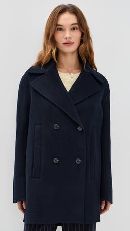 Cropped Wool Coat