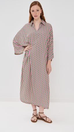 Linen Floral Maxi Everyday Dress