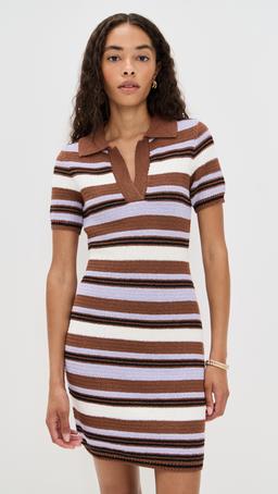 Striped Boucle Mini Dress