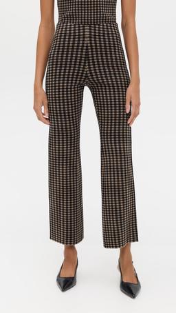 Gingham Flare Pants