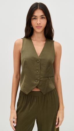 Simone Satin Vest