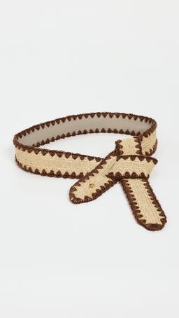 Adjustable Raffia Knot Belt