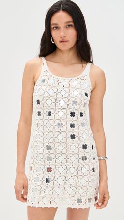 Crochet Mirrored Mini Dress
