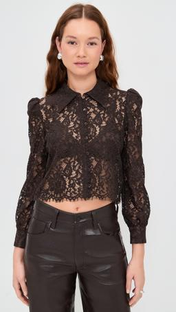Anita Lace Button Up