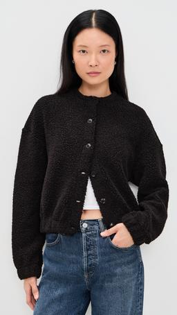 Mica Collarless Blouson Jacket