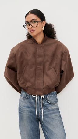Legacy Faux Suede Bomber Jacket