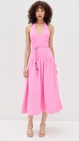 Melody Drop Wasit Midi Dress