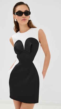 Seamed Up Satin Dress