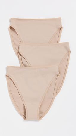 Bliss Bare Cotton High Cut Briefs 3 Pack