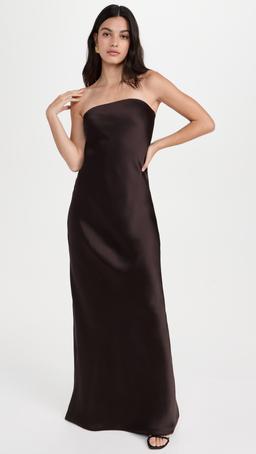 Bias Strapless Gown