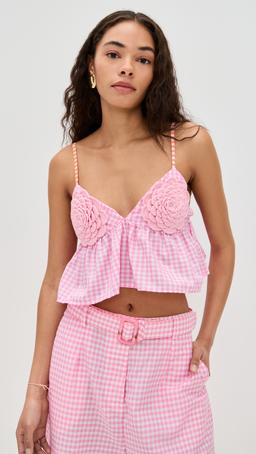 Crochet Flower Peplum Top