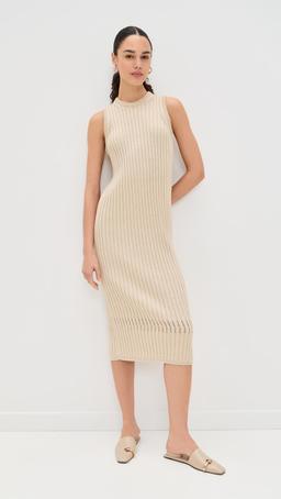 Leighton Knit Dress in Dry Rib
