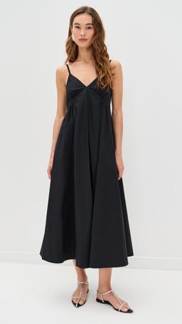 Barker Dress in Stretch Poplin