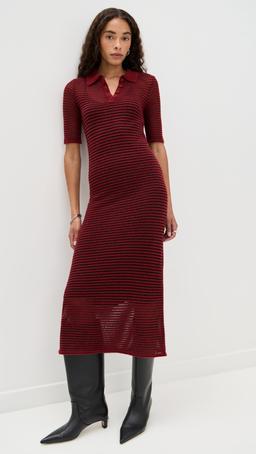 Meline Dress in Cashmere Silk Stripe