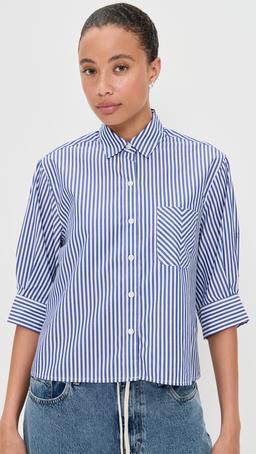 Lucia Stripe Poplin Shirt
