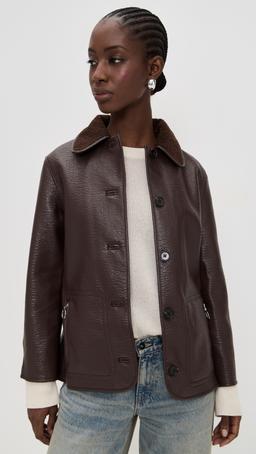 Luis Faux Leather Jacket
