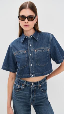 Oversized Crop Shirt