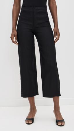 Joni Linen High Rise Cropped Pants