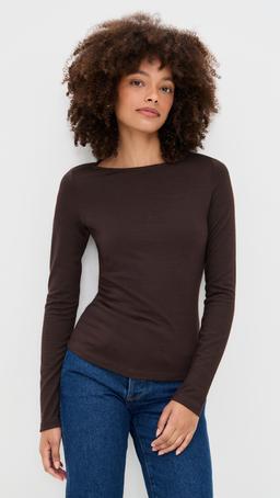 Long Sleeve Boatneck Tee