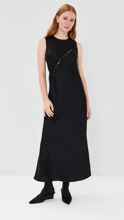 Bias Lace Panel Dress