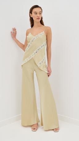 Bias Cut Wide Leg Pants