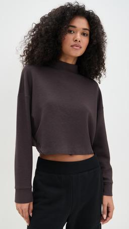 Dreamglow Cropped Mock Neck Sweatshirt