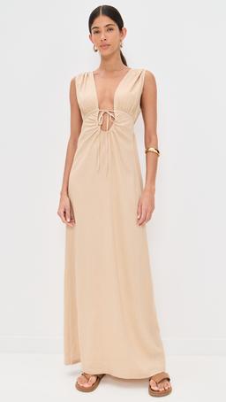 Calli Ruched Front Tie Dress