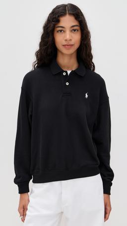 Polo Collar Sweatshirt