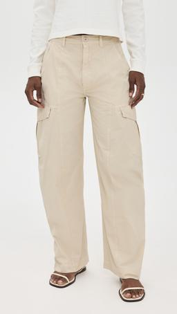 Cotton Tech Blend Ankle Cargo Pants