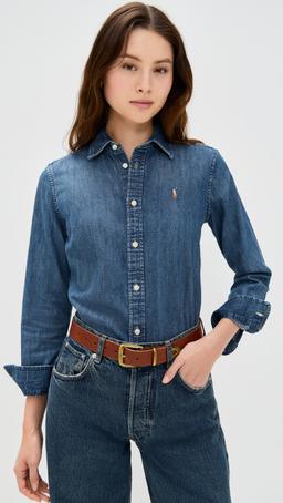 Denim Long Sleeve Button Down