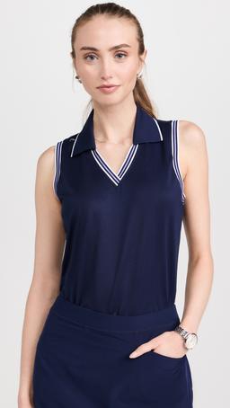 Sleeveless Tour Pique Cricket Polo