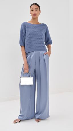 Brooklyn C High Rise Double Pleat Trousers