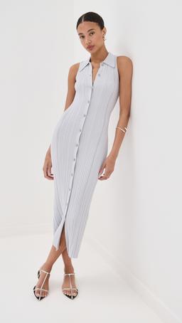 Ivy Midi Sleeveless Shirt Dress