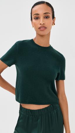 Charleston Relaxed Cashmere Crewneck Tee