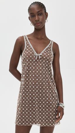 Jeanetta Beaded Sequin Mini Dress