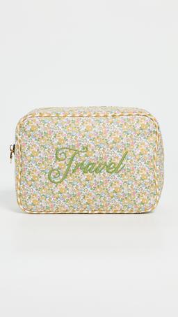 Travel Embroidered Large Pouch