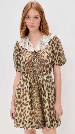 Claude Print Lace Collared Dress