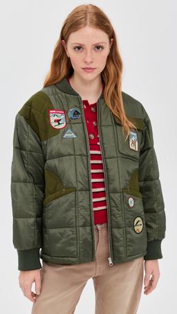 Eira Quilted Patched Puffer Jacket