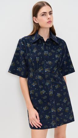 Briar Corduroy Short Sleeve Button Down Dress